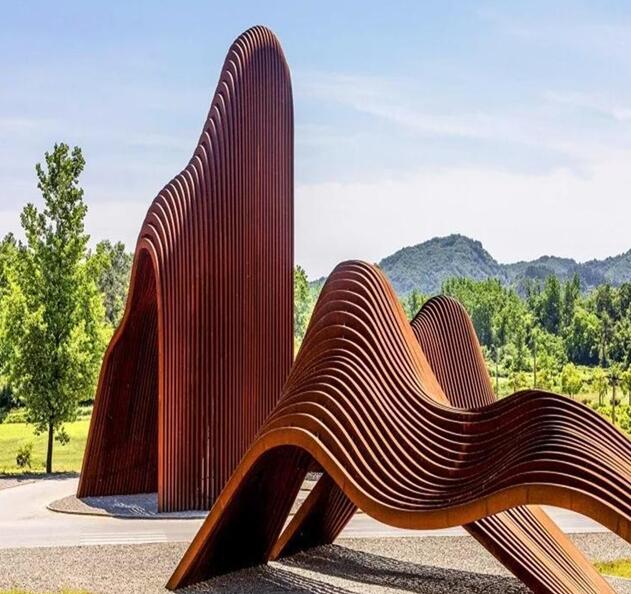 光泽锈钢板造型