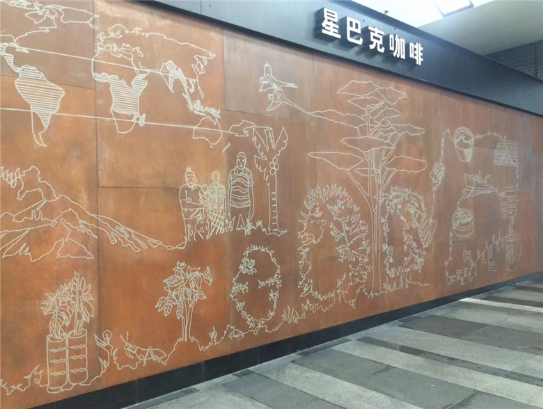 光泽耐候钢幕墙